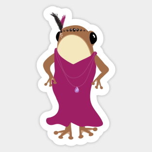 Flapper frog Sticker